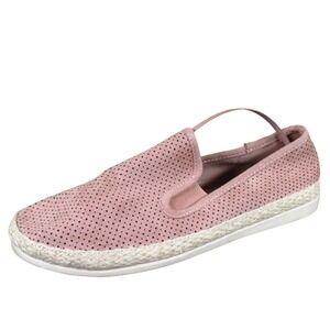 Portland Ellie Womens Espadrille Slip On Size 8.5 Pink Textile Casual Comfort